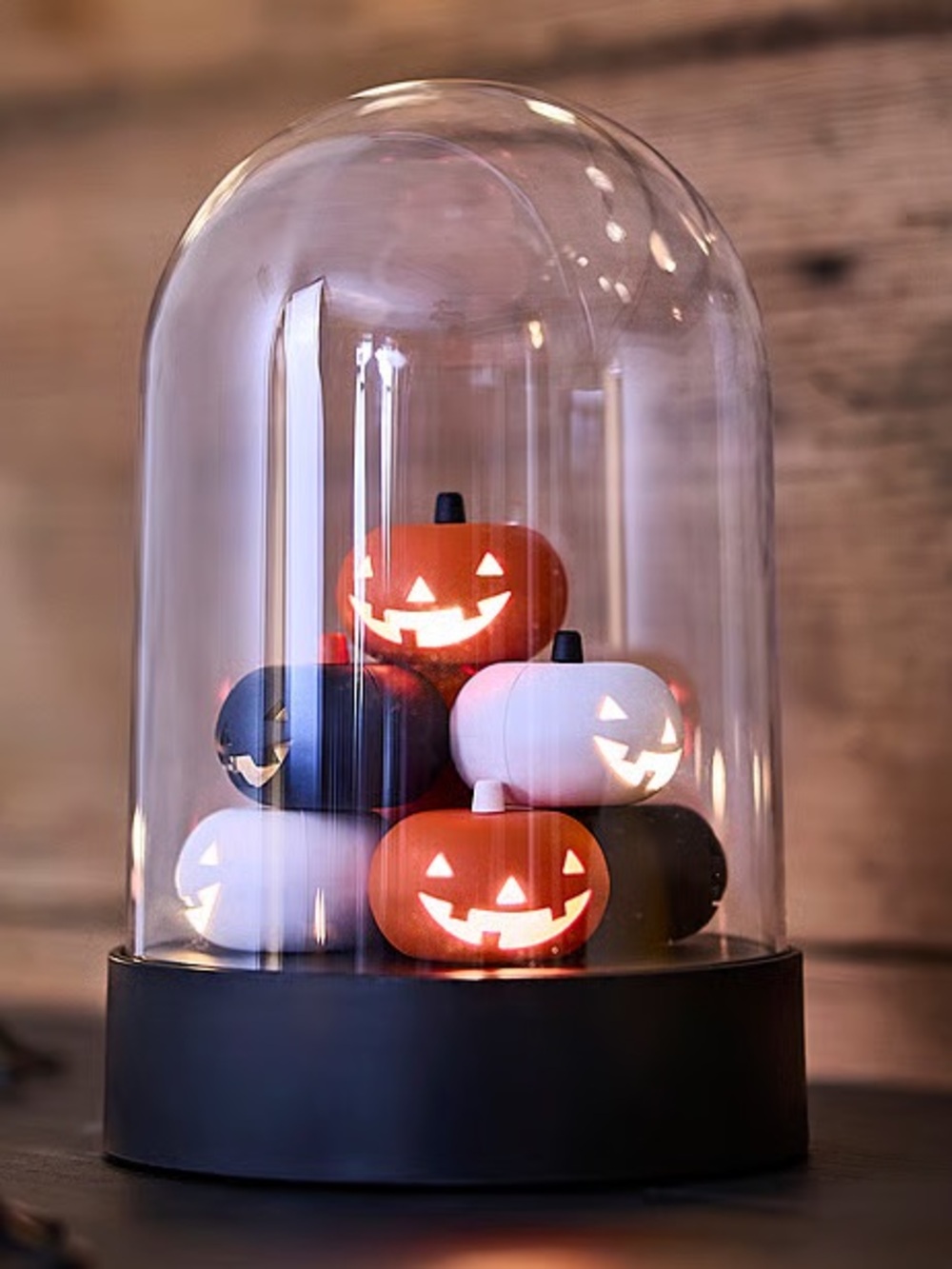 Halloween Jack-O'-Lantern Dome Accent (Orange, Black, White)